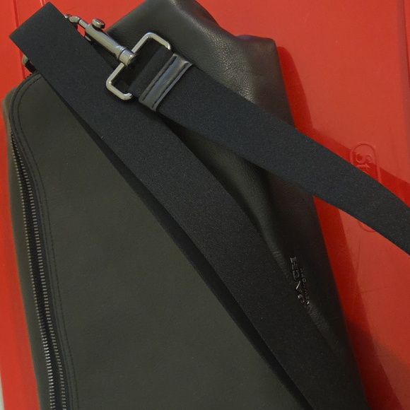 Coach Black Leather Tote Bag - Picture 13 of 16